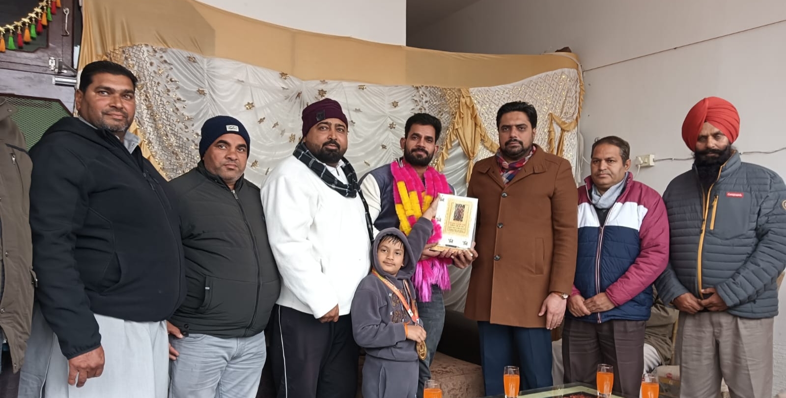 Harjot Roy honoured by Raju Brothers Welfare Society UK Punjab